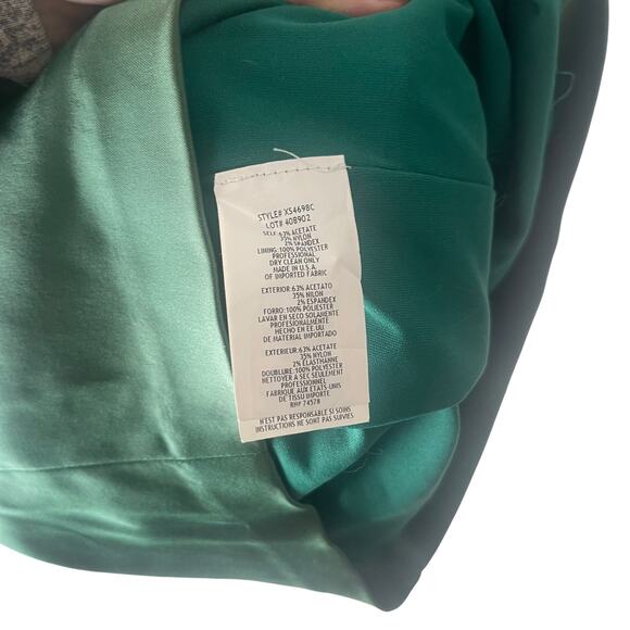 Cache Women's Size 2 XS Green Chain Neck Ruched Mermaid Formal Evening Dress - Picture 11 of 13